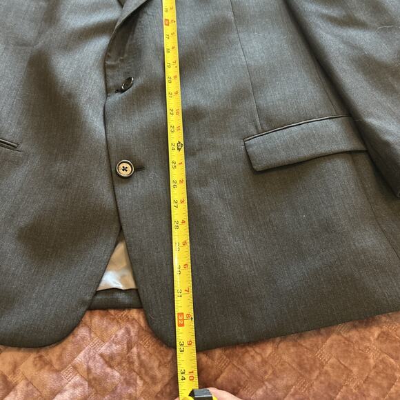 Hart Schaffner Marx Chicago Fit Men’s 48R Gray Blazer Sports Coat Wool USA - Picture 13 of 16